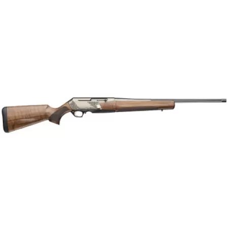 Browning 039009226 BAR MK4 Medallion 30-06 Springfield 4+1 22" Polished Blued Fluted Barrel, Satin Nickel Engraved Aluminum Alloy Drilled & Tapped Receiver, Grade III Turkish Walnut Adj Shim Stock