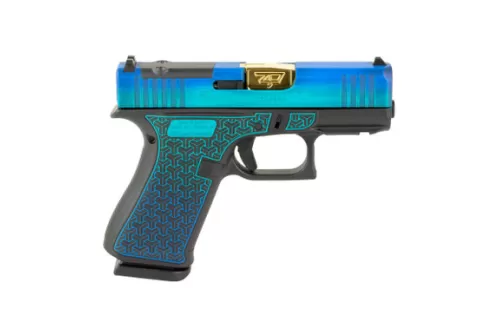 GLOCK 43X 9mm 3.41in Gold Barrel 2x10rd MOS Galactic June Bug Striker-Fired Pistol (PX4350201FRMOSGJBSCT)