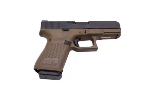 Glock Um195f30ad G19 Gen3 Compact 9Mm Luger 10+1 4.02" Black Steel Barrel, Matte Black Serrated Steel Slide, Flat Dark Earth Polymer Frame W/Picatinny Rail Fde Polymer Grips Right Hand