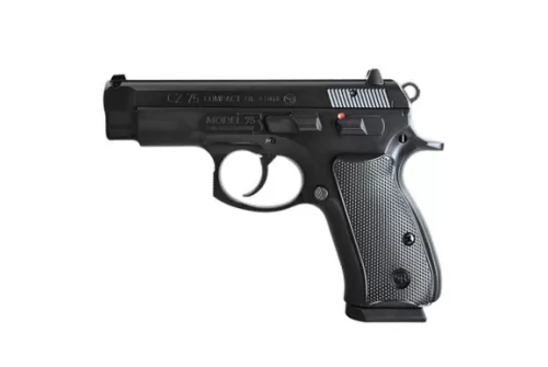 CZ 75 Compact 50th Anniversary Elite Pistol 9 mm 3.75 in. Black w/Manual Safety 10 rd.