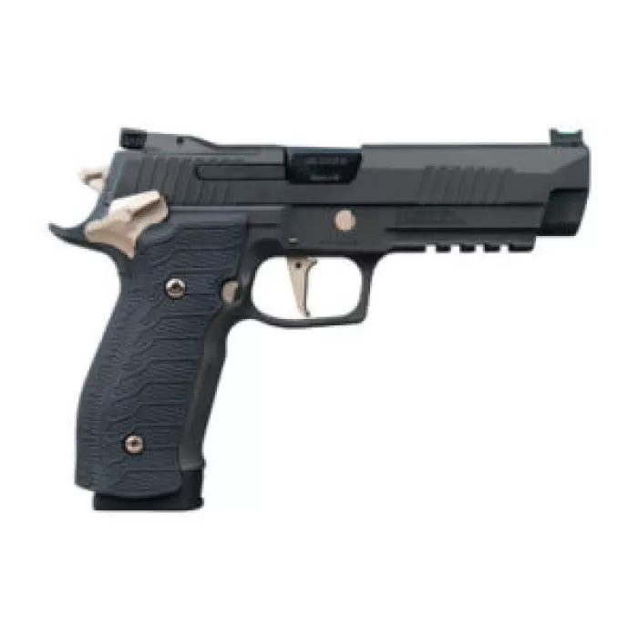 Sig Sauer 226X59NMRSAO P226 XFive Nightmare Full Size Frame 9mm Luger 20+1 5" Bull Barrel, Black Nitron Stainless Steel Optic Ready/Serrated Slide & Frame w/Beavertail & Picatinny Rail, Custom Hogue G