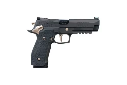 Sig Sauer 226X59NMRSAO P226 XFive Nightmare Full Size Frame 9mm Luger 20+1 5" Bull Barrel, Black Nitron Stainless Steel Optic Ready/Serrated Slide & Frame w/Beavertail & Picatinny Rail, Custom Hogue G