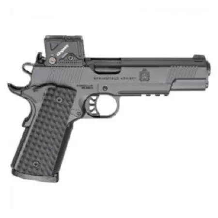 SPRINGFIELD ARMORY 1911 TRP .45 ACP 5in 3x8rd Black Single-Action Pistol w/ Light Rail and Aimpoint COA Optic (PC9125LRCOA)