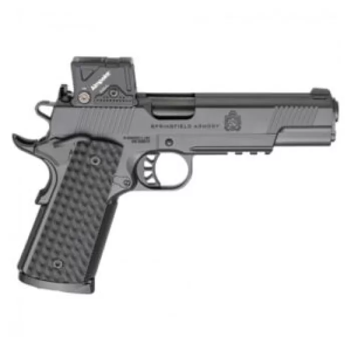 SPRINGFIELD ARMORY 1911 TRP .45 ACP 5in 3x8rd Black Single-Action Pistol w/ Light Rail and Aimpoint COA Optic (PC9125LRCOA)