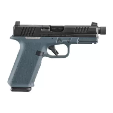 Ruger 19447 RXM  9mm Luger 17+1 4.50" Black FNC Nitride Alloy Steel Threaded Barrel & Optic Ready/Serrated Slide, Stealth Gray Polymer Frame w/Accessory Rail, Textured Grip, RMR/RMSc/DeltaPoint Pro Fo