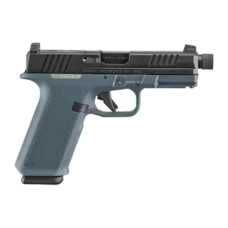 Ruger 19447 RXM  9mm Luger 17+1 4.50" Black FNC Nitride Alloy Steel Threaded Barrel & Optic Ready/Serrated Slide, Stealth Gray Polymer Frame w/Accessory Rail, Textured Grip, RMR/RMSc/DeltaPoint Pro Fo