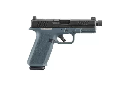 Ruger 19447 RXM  9mm Luger 17+1 4.50" Black FNC Nitride Alloy Steel Threaded Barrel & Optic Ready/Serrated Slide, Stealth Gray Polymer Frame w/Accessory Rail, Textured Grip, RMR/RMSc/DeltaPoint Pro Fo