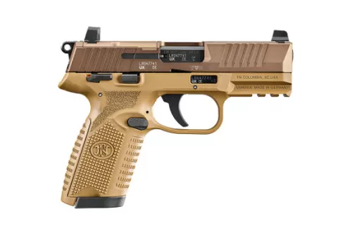 FN AMERICA 502 MRD 22LR 4in 2x10rd CA FDE SAO Pistol (66-102318)
