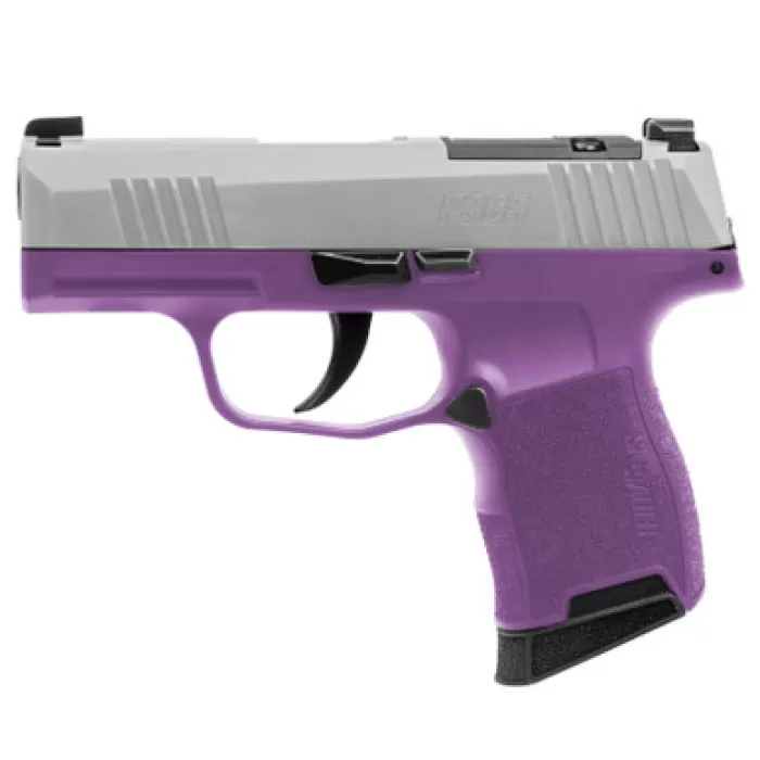 SIG SAUER P365 Purple Rain 9mm 3.1in 2x 10rd Mags Striker-Fired Pistol (365-9-TXR3-PR)