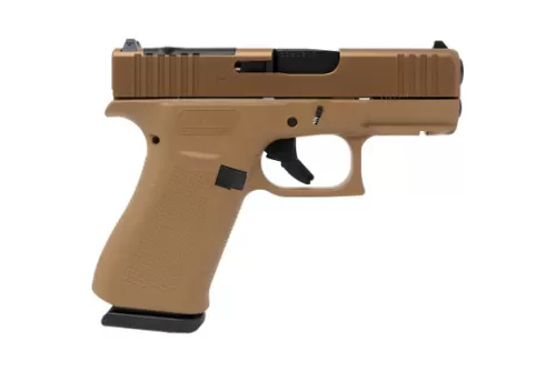GLOCK 43x MOS 9mm 3.41in 10rd Coyote Semi-Auto pistol (PX435Z201FRMOSK)