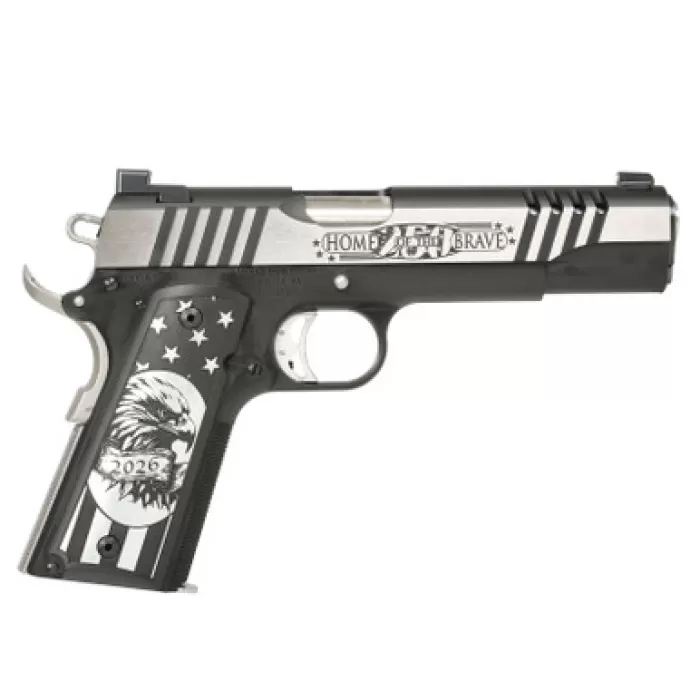AUTO ORDNANCE 1911 Land of the Free Special Edition .45 ACP 5in 7rd Black/Stainless Semi-Automatic Pistol (1911TCAC21)