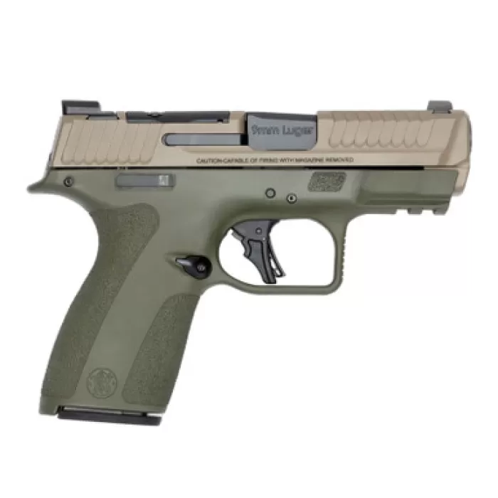 SMITH & WESSON Shield X 9mm 3.6in 13rd/15rd OD Green/Flat Dark Earth Semi-Auto Pistol (14793)