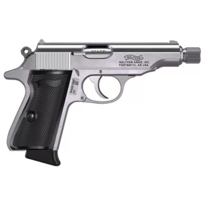 Walther PP SD Pistol 32 ACP 3.9" Stainless Threaded Barrel 8 rd. Walther PP SD Pistol 32 ACP 3.9" Stainless Threaded Barrel 8 rd.