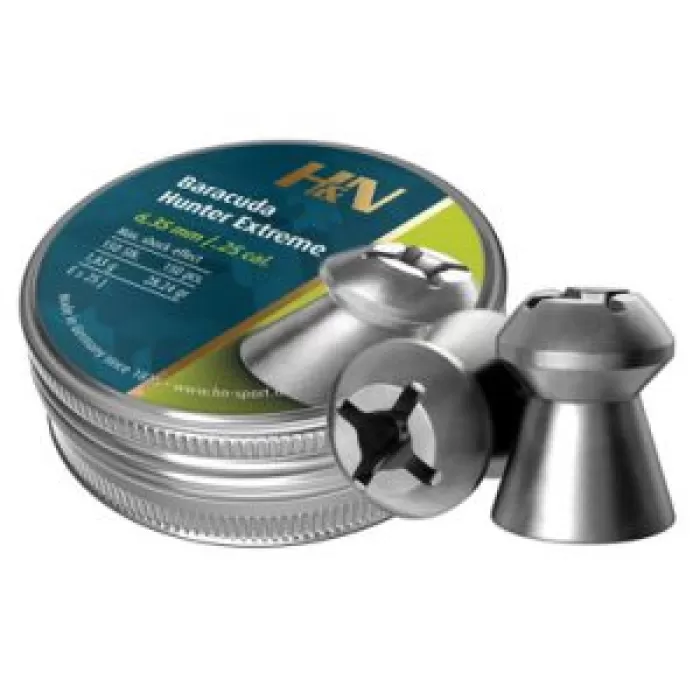 H&N Sport Baracuda Hunter Extreme .25 Caliber 28.24 Grain Air Rifle Pellets H&N Sport Baracuda Hunter Extreme .25 Caliber 28.24 Grain Air Rifle Pellets