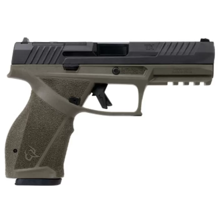TAURUS TX9 Full 9mm Full 4.5in 2x 17rd Mags Black/OD Green Pistol (1-TX9F441-OD)
