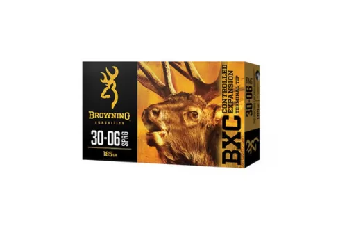Browning BXC Controlled Expansion 30-06 Springfield 185gr, Terminal Tip, 20rd Box