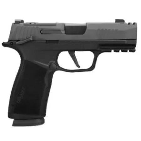 Sig Sauer 365XCA-9-COMP-MS-10 P365 XMacro COMP Compact 9mm Luger 10+1 3.10" Carbon Steel Barrel, Black Nitron Integrated Compensator/Optic Ready/Serrated Stainless Steel Slide & Stainless Steel Frame