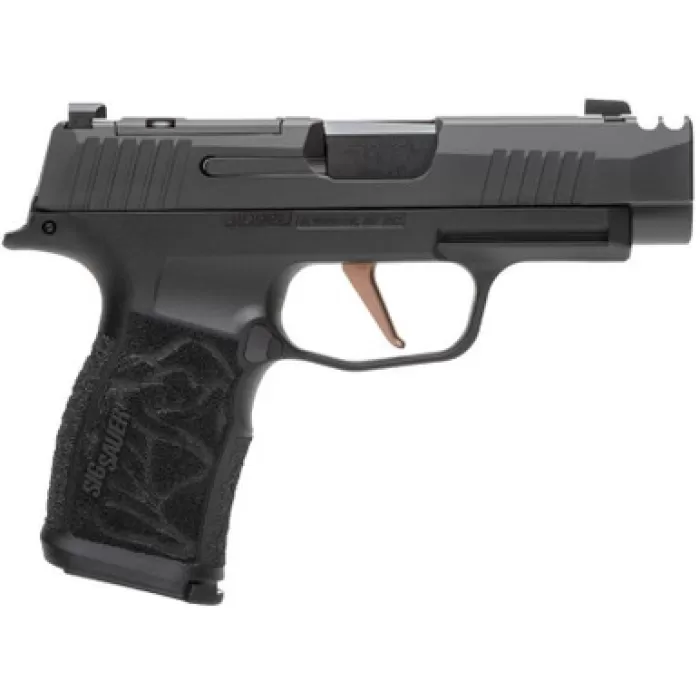 Sig Sauer 365XL9ROSE P365XL Rose Kit Micro-Compact 9mm Luger 12+1 3.10" Black Nitron Stainless Steel Integrated Compensator/Optic Ready/Serrated Slide, Black w/Rose Gold Accents Frame w/Accessory Rail