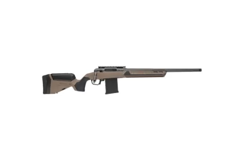 Savage Arms 32667 110 Core Tactical 22 ARC 10+1 18" Medium Heavy Fluted Barrel, Arca Rail Forend, Coyote Tan AccuStock w/AccuFit V2 Synthetic Stock, Right Hand