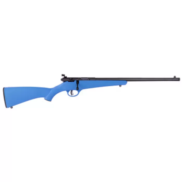 Savage Arms Rascal F-SR 22 LR 1rd 16.13" Matte Black Single Shot Threaded Barrel, Blue Synthetic Stock, Right Hand