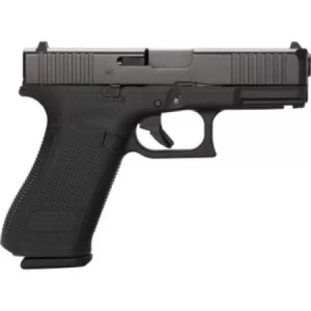 Glock PV4550201 G45 V Crossover 9mm Luger 10+1 4.02" Black GMB Barrel, Black nDLC Steel Serrated Slide, Black Polymer Frame w/Accessory Rail, Textured polymer Grip, Ambidextrous