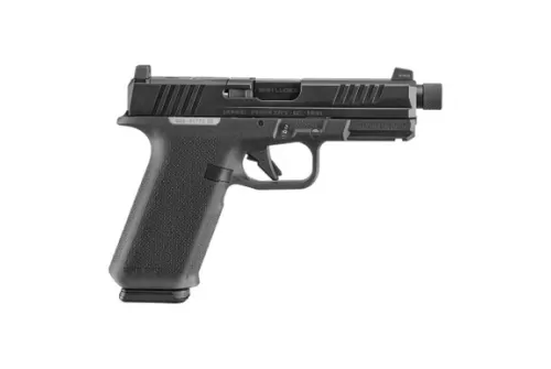 Ruger 19445 RXM  9mm Luger 17+1 4.50" Black FNC Nitride Alloy Steel Threaded Barrel & Optic Ready/Serrated Slide, Black Polymer Frame w/Accessory Rail, Textured Grip, RMR/RMSc/DeltaPoint Pro Footprint