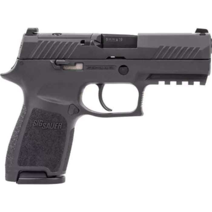 Sig Sauer 320C9BSSPMSMA P320 *MA Compliant Compact 9mm Luger 10+1 3.90" Black DLC Barrel, Black Nitron Stainless Steel Optic Ready/Serrated Slide, Black Stainless Steel Frame w/Picatinny Rail, Texture Sig Sauer 320C9BSSPMSMA P320 *MA Compliant Compact 9mm Luger 10+1 3.90" Black DLC Barrel, Black Nitron Stainless Steel Optic Ready/Serrated Slide, Black Stainless Steel Frame w/Picatinny Rail, Texture