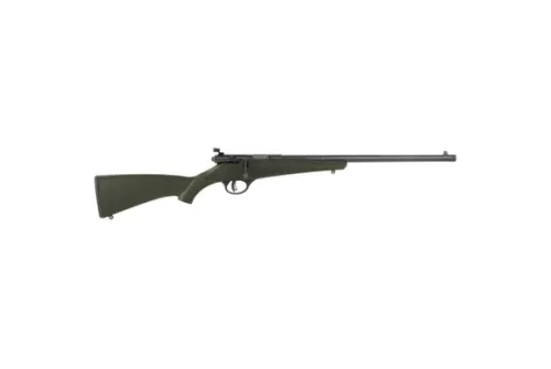 Savage Arms Rascal F-SR 22 LR 1rd 16.13" Matte Black Single Shot Threaded Barrel, Green Synthetic Stock, Right Hand