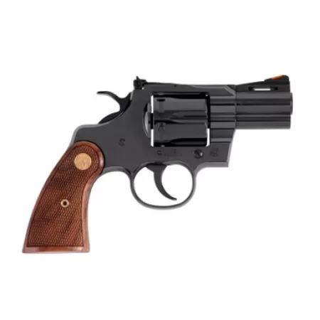 Colt Mfg PYTHONBP2WTS Python 357 Mag/38 Special 6 Shot 2.50" Blued Carbon Steel Vent Rib Barrel, Cylinder & Frame, Wood Grip, Exposed Hammer