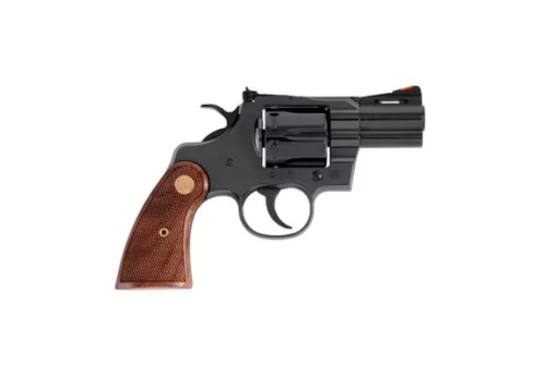 Colt Mfg PYTHONBP2WTS Python 357 Mag/38 Special 6 Shot 2.50" Blued Carbon Steel Vent Rib Barrel, Cylinder & Frame, Wood Grip, Exposed Hammer