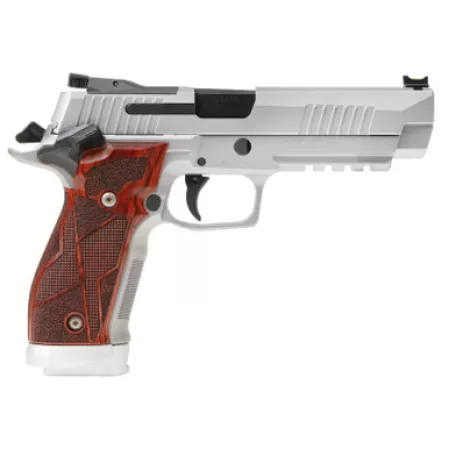 Sig Sauer 226X59CL2SAO P226 XFive Classic Full Size 9mm Luger 10+1 5" Bull Barrel, Stainless Steel Optic Ready/Serrated Slide & Frame w/Beavertail & Picatinny Rail, Hogue Cocobolo Grip, SIG-LOC Footpr