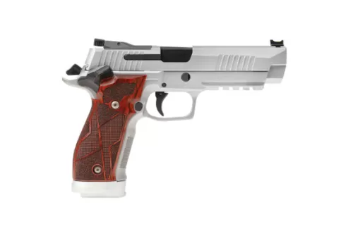 Sig Sauer 226X59CL2SAO P226 XFive Classic Full Size 9mm Luger 10+1 5" Bull Barrel, Stainless Steel Optic Ready/Serrated Slide & Frame w/Beavertail & Picatinny Rail, Hogue Cocobolo Grip, SIG-LOC Footpr