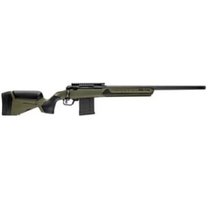 Savage Arms 32638 110 Core Predator Full Size 6.5 Creedmoor 10+1 22" Medium Heavy Fluted Barrel, Arca Rail Forend, Hunter Green AccuStock w/AccuFit V2 Synthetic Stock, Left Hand