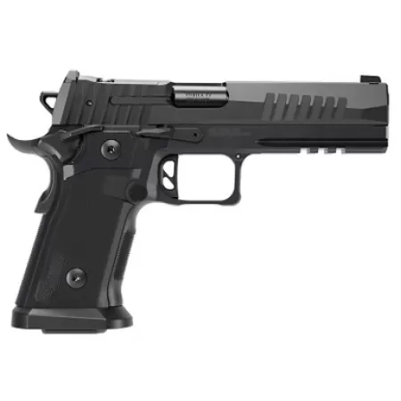Sig Sauer 211F9GT510 P211 GT5 Full Size 9mm Luger 10+1 5" Black Barrel, Black Nitron Stainless Steel Optic Ready/Serrated Slide & Frame w/Beavertail & Picatinny Rail, G10 Grip Panels, SIGLOC-PRO Footp
