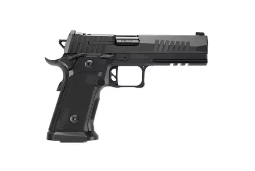 Sig Sauer 211F9GT510 P211 GT5 Full Size 9mm Luger 10+1 5" Black Barrel, Black Nitron Stainless Steel Optic Ready/Serrated Slide & Frame w/Beavertail & Picatinny Rail, G10 Grip Panels, SIGLOC-PRO Footp