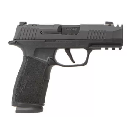 Sig Sauer 365XCA9COMPMS P365 XMacro COMP Compact 9mm Luger 17+1 3.10" Black Barrel, Black Nitron Stainless Steel Integrated Compensator/Optic Ready/Serrated Slide, Black Stainless Steel Frame w/Beaver