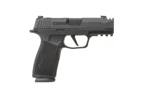 Sig Sauer 365XCA9COMPMS P365 XMacro COMP Compact 9mm Luger 17+1 3.10" Black Barrel, Black Nitron Stainless Steel Integrated Compensator/Optic Ready/Serrated Slide, Black Stainless Steel Frame w/Beaver