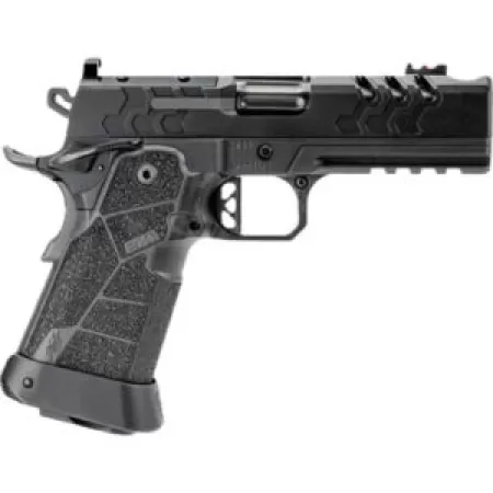 Kimber Mfg, Inc 3500105 2K11 Pro Comp Full Size Frame 9mm Luger 19+1 5" Compensated Barrel, Black Stainless Steel Lightening Cut/Optic Ready/Serrated Slide, Black Stainless Steel Frame w/Beavertail &