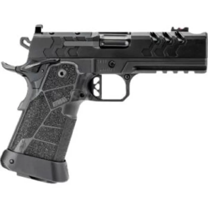 Kimber Mfg, Inc 3500105 2K11 Pro Comp Full Size Frame 9mm Luger 19+1 5" Compensated Barrel, Black Stainless Steel Lightening Cut/Optic Ready/Serrated Slide, Black Stainless Steel Frame w/Beavertail &