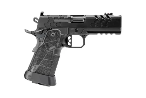 Kimber Mfg, Inc 3500105 2K11 Pro Comp Full Size Frame 9mm Luger 19+1 5" Compensated Barrel, Black Stainless Steel Lightening Cut/Optic Ready/Serrated Slide, Black Stainless Steel Frame w/Beavertail &