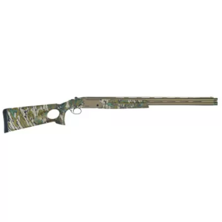 TriStar 30520 Upland Hunter 20 Gauge Break Open 3" 2rd 26" Bronze Cerakote Over/Under Vent Rib Barrel, Bronze Cerakote Engraved Receiver, Thumbhole Mossy Oak Green Leaf Synthetic Stock