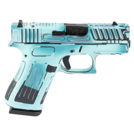 GLOCK 43X Comp 9mm Luger 3.41in Ported Barrel 2x 10rd Mags Anime Blue Cerakote Pistol (UX4350204FRNANIMBSCT)