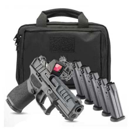 SPRINGFIELD ARMORY Echelon 4.0C 9mm 2x 15rd Mags Black Pistol with Extra 3 Mags, Crimson Trace RAD and Range Bag (EC9409B15-U-CT)