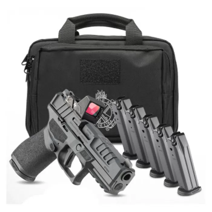 SPRINGFIELD ARMORY Echelon 4.0C 9mm 2x 15rd Mags Black Pistol with Extra 3 Mags, Crimson Trace RAD and Range Bag (EC9409B15-U-CT) SPRINGFIELD ARMORY Echelon 4.0C 9mm 2x 15rd Mags Black Pistol with Extra 3 Mags, Crimson Trace RAD and Range Bag (EC9409B15-U-CT)