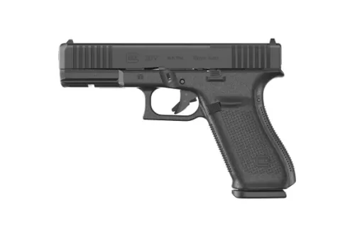 Glock UV2050203MOS G20 V MOS Standard 10mm Auto 15+1 4.61" Black Barrel, Black nDLC Steel Optic Ready/Serrated Slide, Black Polymer Frame w/Accessory Rail, Interchangeable Backstrap, Ambidextrous