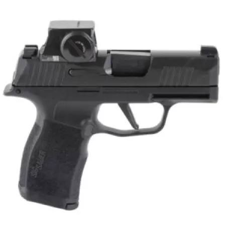 Sig Sauer 365X9BXR3RXSL10 P365X w/Optic Micro-Compact 9mm Luger 10+1 3.10" Black Barrel, Black Nitron Stainless Steel Serrated w/Sig ROMEO-X SIG-LOC Reflex Sight, Black Stainless Steel Frame w/Accesso
