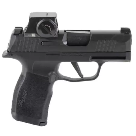 Sig Sauer 365X9BXR3RXSL10 P365X w/Optic Micro-Compact 9mm Luger 10+1 3.10" Black Barrel, Black Nitron Stainless Steel Serrated w/Sig ROMEO-X SIG-LOC Reflex Sight, Black Stainless Steel Frame w/Accesso