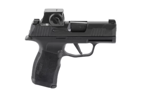 Sig Sauer 365X9BXR3RXSL10 P365X w/Optic Micro-Compact 9mm Luger 10+1 3.10" Black Barrel, Black Nitron Stainless Steel Serrated w/Sig ROMEO-X SIG-LOC Reflex Sight, Black Stainless Steel Frame w/Accesso