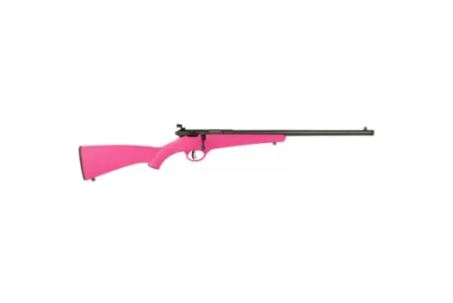 Savage Arms Rascal F-SR 22 LR 1rd 16.13" Matte Black Single Shot Threaded Barrel, Pink Synthetic Stock, Right Hand