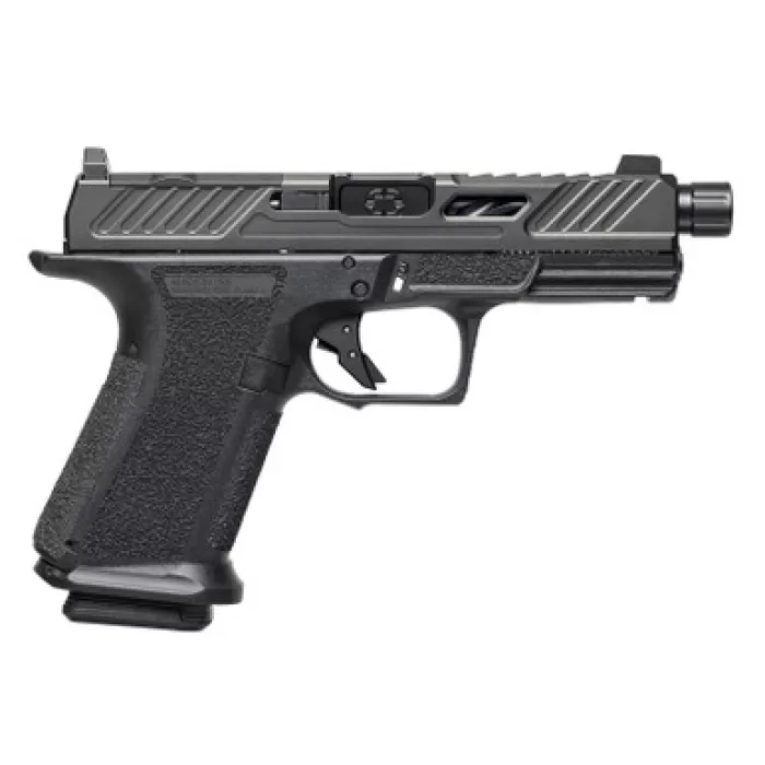 SHADOW SYSTEMS MR920 Elite 9mm 4.5in Spiral Threaded Black Barrel 2x 10rd Mags MA Compliant Black Pistol (SS-1084)